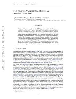 Functional Variational Bayesian Neural Networks