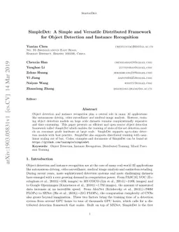SimpleDet: A Simple and Versatile Distributed Framework for Object
  Detection and Instance Recognition