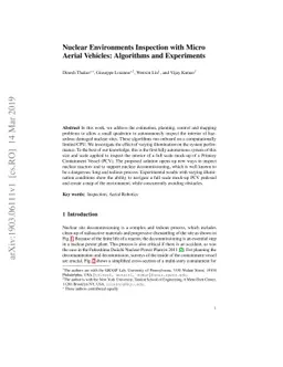 Nuclear Environments Inspection with Micro Aerial Vehicles: Algorithms
  and Experiments