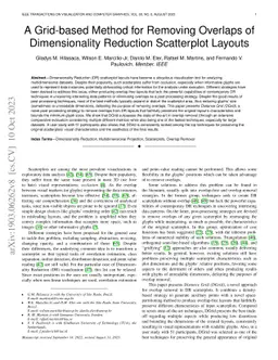 A Grid-based Method for Removing Overlaps of Dimensionality Reduction
  Scatterplot Layouts
