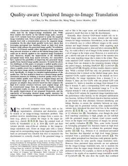 Quality-aware Unpaired Image-to-Image Translation