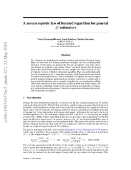 A nonasymptotic law of iterated logarithm for general M-estimators