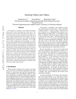 Inserting Videos into Videos