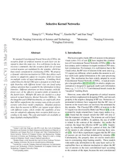 Selective Kernel Networks