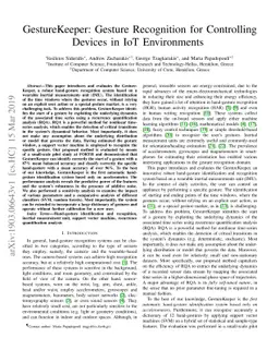 GestureKeeper: Gesture Recognition for Controlling Devices in IoT
  Environments