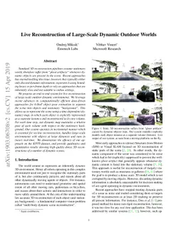 Live Reconstruction of Large-Scale Dynamic Outdoor Worlds