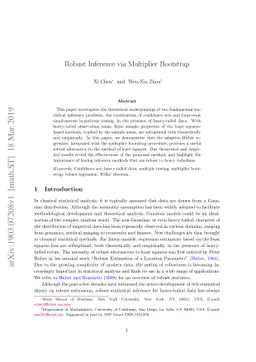 Robust Inference via Multiplier Bootstrap