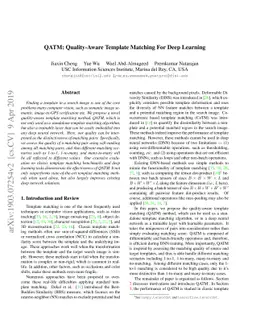 QATM: Quality-Aware Template Matching For Deep Learning