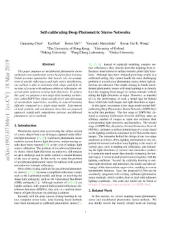 Self-calibrating Deep Photometric Stereo Networks
