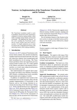Neutron: An Implementation of the Transformer Translation Model and its
  Variants