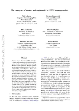 The emergence of number and syntax units in LSTM language models