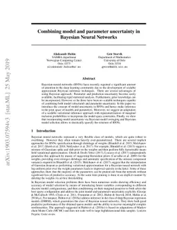 Combining Model and Parameter Uncertainty in Bayesian Neural Networks