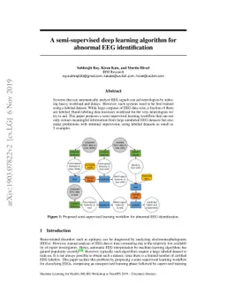 A semi-supervised deep learning algorithm for abnormal EEG
  identification