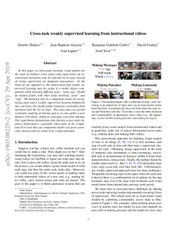 Cross-task weakly supervised learning from instructional videos