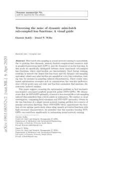 Traversing the noise of dynamic mini-batch sub-sampled loss functions: A
  visual guide