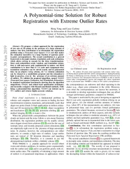 A Polynomial-time Solution for Robust Registration with Extreme Outlier
  Rates