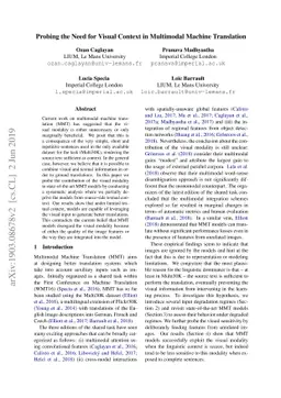 Probing the Need for Visual Context in Multimodal Machine Translation