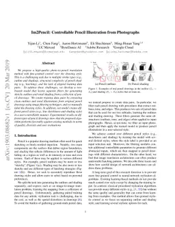 Im2Pencil: Controllable Pencil Illustration from Photographs