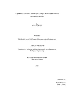 Exploratory studies of human gait changes using depth cameras and
  considering measurement errors
