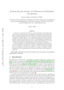 Gradient-only line searches: An Alternative to Probabilistic Line
  Searches