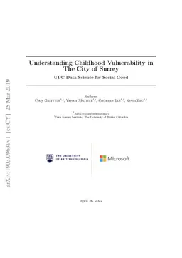 Understanding Childhood Vulnerability in The City of Surrey