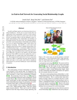 An End-to-End Network for Generating Social Relationship Graphs