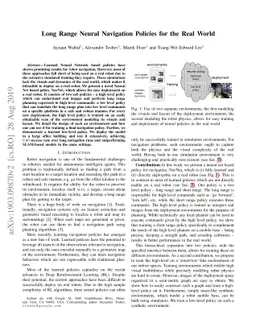 Long Range Neural Navigation Policies for the Real World