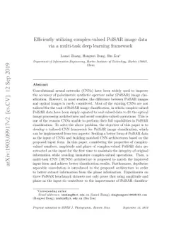 Efficiently utilizing complex-valued PolSAR image data via a multi-task
  deep learning framework