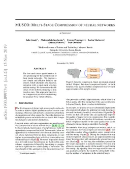MUSCO: Multi-Stage Compression of neural networks