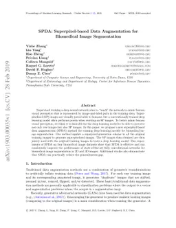 SPDA: Superpixel-based Data Augmentation for Biomedical Image
  Segmentation