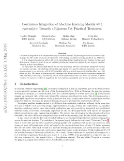 Continuous Integration of Machine Learning Models with ease.ml/ci:
  Towards a Rigorous Yet Practical Treatment