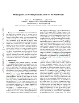 Octree guided CNN with Spherical Kernels for 3D Point Clouds