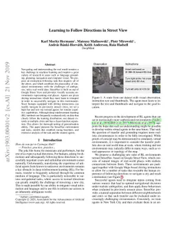 Learning To Follow Directions in Street View