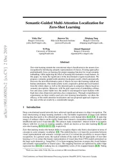 Semantic-Guided Multi-Attention Localization for Zero-Shot Learning