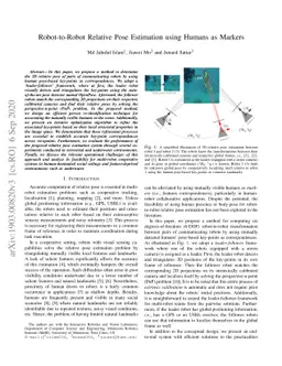 Robot-to-Robot Relative Pose Estimation using Humans as Markers