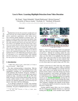 Less is More: Learning Highlight Detection from Video Duration