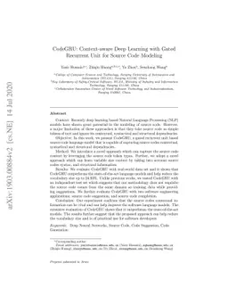 CodeGRU: Context-aware Deep Learning with Gated Recurrent Unit for
  Source Code Modeling