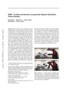 dRRT*: Scalable and Informed Asymptotically-Optimal Multi-Robot Motion
  Planning