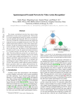 Spatiotemporal Pyramid Network for Video Action Recognition