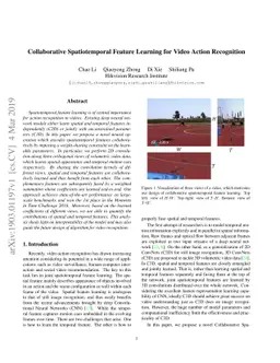 Collaborative Spatio-temporal Feature Learning for Video Action
  Recognition