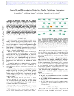 Graph Neural Networks for Modelling Traffic Participant Interaction