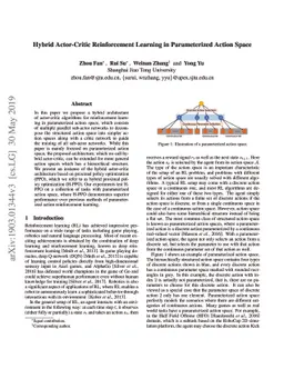 Hybrid Actor-Critic Reinforcement Learning in Parameterized Action Space