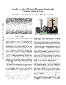 Episodic Learning with Control Lyapunov Functions for Uncertain Robotic
  Systems