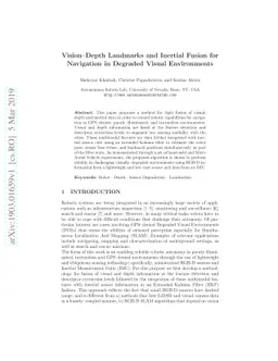 Vision-Depth Landmarks and Inertial Fusion for Navigation in Degraded
  Visual Environments