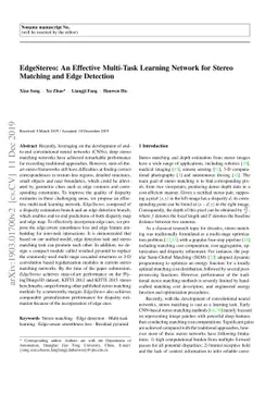 EdgeStereo: An Effective Multi-Task Learning Network for Stereo Matching
  and Edge Detection