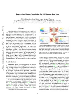 Leveraging Shape Completion for 3D Siamese Tracking