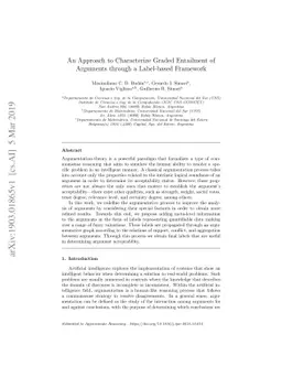 An Approach to Characterize Graded Entailment of Arguments through a
  Label-based Framework