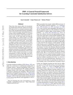 PDP: A General Neural Framework for Learning Constraint Satisfaction
  Solvers