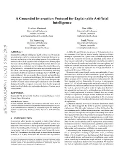 A Grounded Interaction Protocol for Explainable Artificial Intelligence