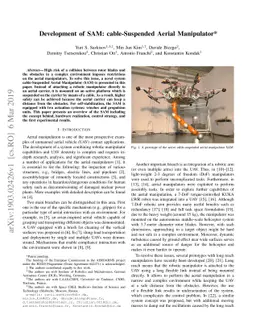 Development of SAM: cable-Suspended Aerial Manipulator